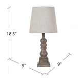 Whittier Brown Table Lamp EVAVP1349BWN Evolution by Crestview Collection