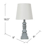Whittier Gray Table Lamp EVAVP1349GRY Evolution by Crestview Collection