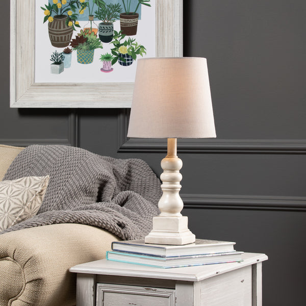 Whittier White Table Lamp EVAVP1349WH Evolution by Crestview Collection