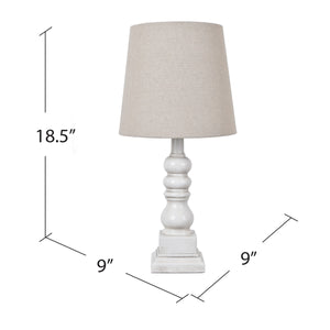 Whittier White Table Lamp EVAVP1349WH Evolution by Crestview Collection