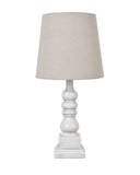 Whittier White Table Lamp EVAVP1349WH Evolution by Crestview Collection