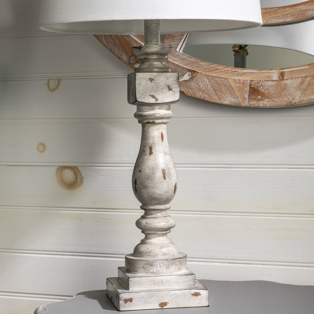 Julie Gray Distressed Table Lamp EVAVP1355GRY Evolution by Crestview Collection