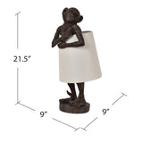 Dillon Monkey Lamp EVAVP1480 Evolution by Crestview Collection