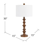 Jonah Resin Wood Table Lamp EVAVP1623 Evolution by Crestview Collection