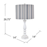 Maribelle Multi Stripe Table Lamp EVAVP1628 Evolution by Crestview Collection