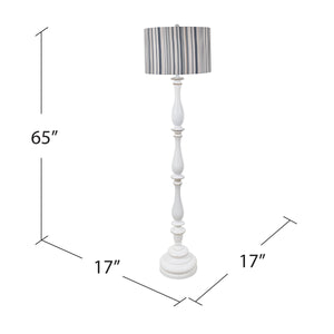 Maribelle Multi Stripe Floor Lamp EVAVP1629 Evolution by Crestview Collection