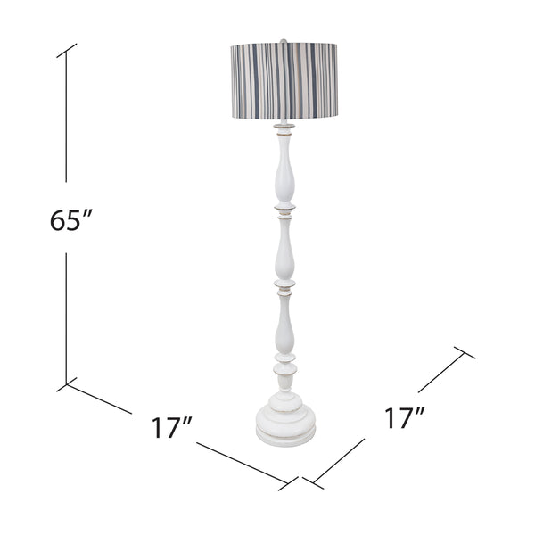 Maribelle Multi Stripe Floor Lamp EVAVP1629 Evolution by Crestview Collection