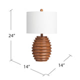 Melmore Honeycomb Table Lamp EVAVP1664WD Evolution by Crestview Collection