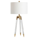 Cauley Clear Acrylic Tripod Table Lamp EVAVP1740 Evolution by Crestview Collection