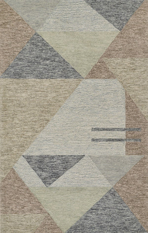 Momeni Everett EVT-1 Hand Tufted Contemporary Geometric Indoor Rug Multi 8' x 10'