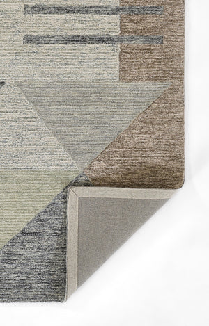Momeni Everett EVT-1 Hand Tufted Contemporary Geometric Indoor Rug Multi 8' x 10'