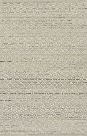 Momeni Everett EVT-4 Hand Tufted Contemporary Geometric Indoor Rug Ivory 8' x 10'