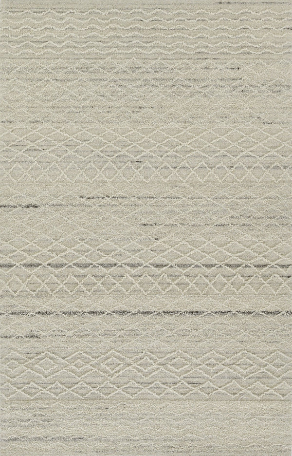 Momeni Everett EVT-4 Hand Tufted Contemporary Geometric Indoor Rug Ivory 8' x 10'