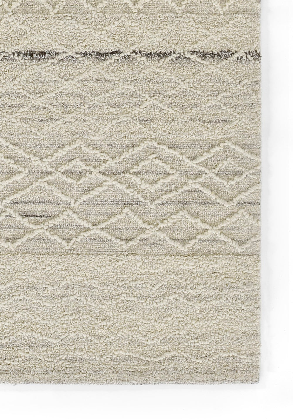 Momeni Everett EVT-4 Hand Tufted Contemporary Geometric Indoor Rug Ivory 8' x 10'