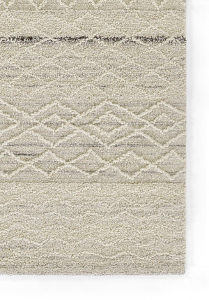 Momeni Everett EVT-4 Hand Tufted Contemporary Geometric Indoor Rug Ivory 8' x 10'
