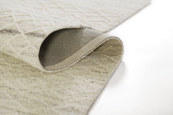 Momeni Everett EVT-4 Hand Tufted Contemporary Geometric Indoor Rug Ivory 8' x 10'