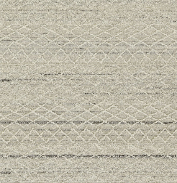 Momeni Everett EVT-4 Hand Tufted Contemporary Geometric Indoor Rug Ivory 8' x 10'