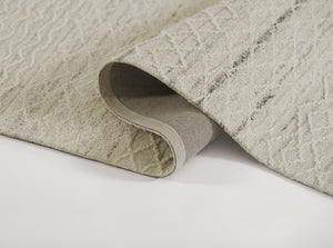 Momeni Everett EVT-4 Hand Tufted Contemporary Geometric Indoor Rug Ivory 8' x 10'