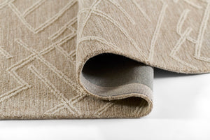 Momeni Everett EVT-5 Hand Tufted Contemporary Geometric Indoor Rug Natural 8' x 10'