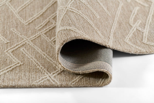 Momeni Everett EVT-5 Hand Tufted Contemporary Geometric Indoor Rug Natural 8' x 10'