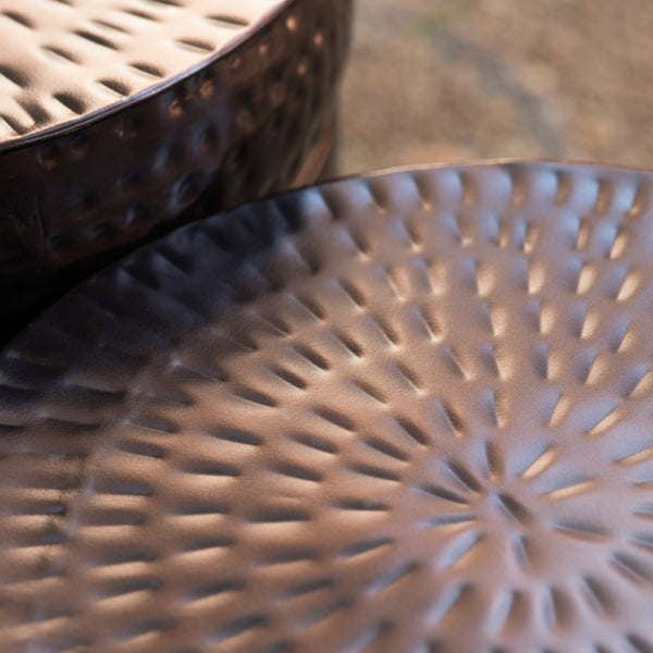 Stockton Copper Stools - Set of 2 EVFNR1022DKCP Evolution by Crestview Collection