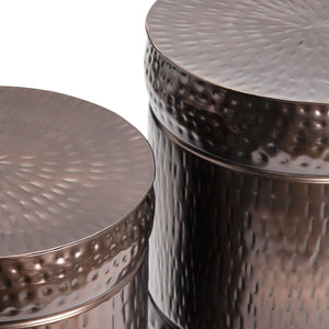 Stockton Copper Stools - Set of 2 EVFNR1022DKCP Evolution by Crestview Collection