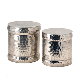 Colthurst Silver Stools - Set of 2 EVFNR1022SL Evolution by Crestview Collection