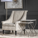 2 Piece Marcie Marble and Silver Nesting Tables EVFNR1045 Evolution by Crestview Collection