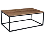 Whalen Rectangular Solid Acacia and Iron Cocktail Table EVFNR1073 Evolution by Crestview Collection