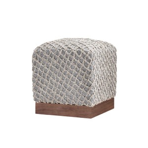 Lauren Square Upholstered Mango Foot Stool Ottoman EVFNR1132 Evolution by Crestview Collection