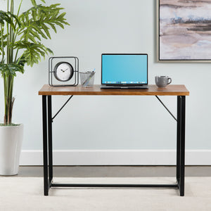 Brady Solid Mango and Iron Writing Desk EVFNR1134 Evolution by Crestview Collection