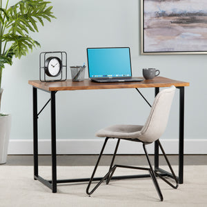 Brady Solid Mango and Iron Writing Desk EVFNR1134 Evolution by Crestview Collection