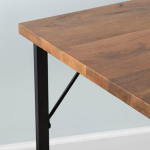 Brady Solid Mango and Iron Writing Desk EVFNR1134 Evolution by Crestview Collection