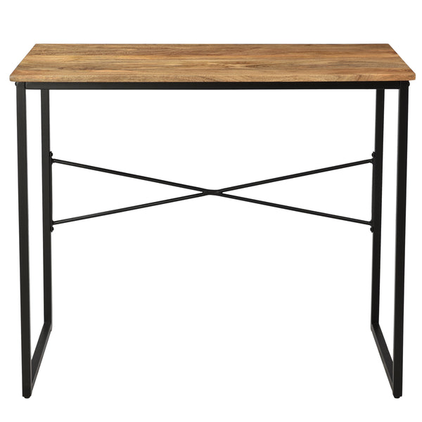 Erik Solid Mango and Iron Writing Desk EVFNR1136 Evolution by Crestview Collection