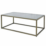 Christian Rectangular Iron & Glass Cocktail Table EVFNR1139 Evolution by Crestview Collection