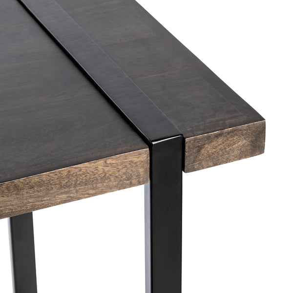 Josie Solid Mango and Iron 36" Tall Standing Desk EVFNR1149 Evolution by Crestview Collection