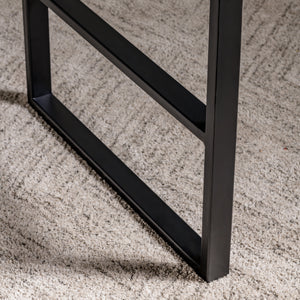 Josie Solid Mango and Iron 36" Tall Standing Desk EVFNR1149 Evolution by Crestview Collection