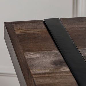 Josie Solid Mango and Iron 36" Tall Standing Desk EVFNR1149 Evolution by Crestview Collection