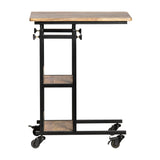 Ian Mango and Iron Adjustable and Portable C Table Desk EVFNR1152 EVFNR1152 Evolution by Crestview Collection