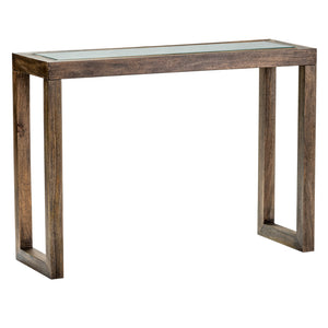 Wedgewood Rectangular Mango and Glass Console/Sofa Table EVFNR1154 EVFNR1154 Evolution by Crestview Collection