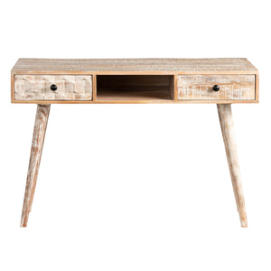 Kaelin Acacia 2-Drawer Boho Writing Desk EVFNR1196 Evolution by Crestview Collection