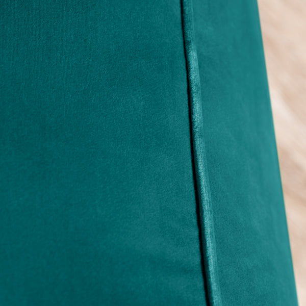 Cerra Jade Green Velvet Square Foot Stool Pouf EVFNR1230CTS Evolution by Crestview Collection