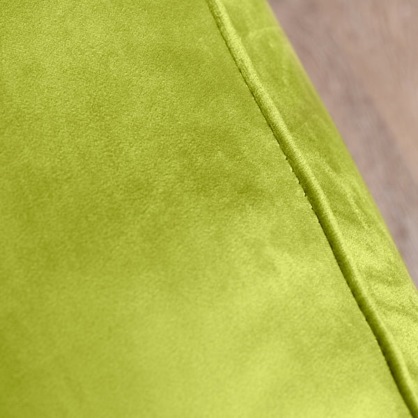 Cerra Lime Green Velvet Square Foot Stool Pouf EVFNR1230GRN Evolution by Crestview Collection