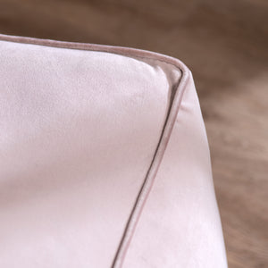 Cerra Pink Velvet Square Foot Stool Pouf EVFNR1230PK Evolution by Crestview Collection