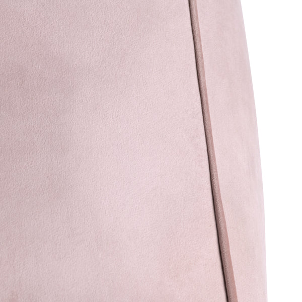 Cerra Pink Velvet Square Foot Stool Pouf EVFNR1230PK Evolution by Crestview Collection