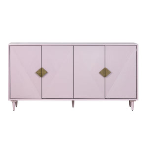 Arvada 72" Lavender 4-Door Media Credenza EVFVR0063 Evolution by Crestview Collection