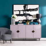 Arvada 72" Lavender 4-Door Media Credenza EVFVR0063 Evolution by Crestview Collection