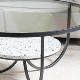 Marisol Round 33" Terrazzo Cocktail Table EVFZR3222 Evolution by Crestview Collection