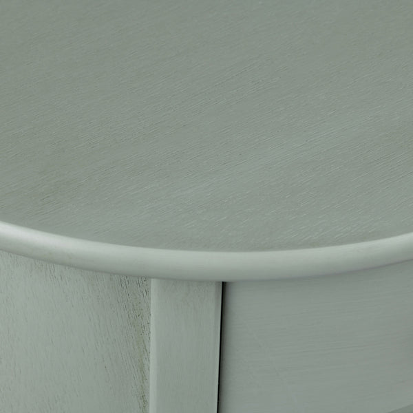 Bexley Round 1-Door, 1-Drawer Grey Accent Table EVFZR4169 Evolution by Crestview Collection