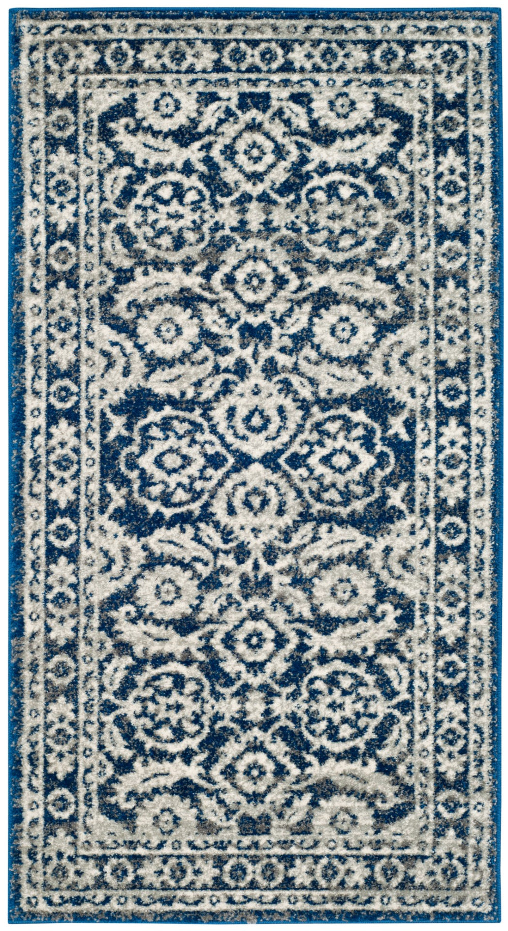 Safavieh Evoke 216f Royal Blue Ivory Royal ,Ivory 66% Polypropylene 27% Jute 5% Polyester 2% Cotton Evk216f-24